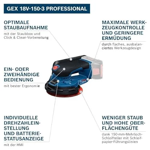 Bosch GEX 18V-150-3 2