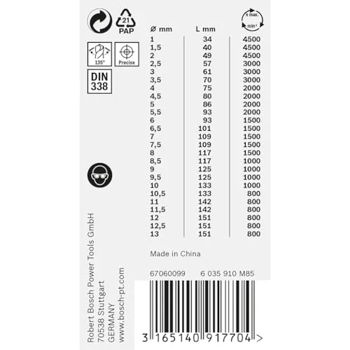 Bosch Professional 25tlg. HSS Spiralbohrer PointTeQ 4