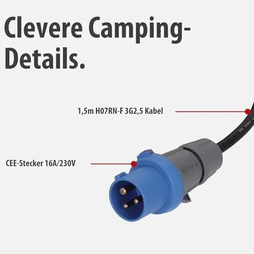 Brennenstuhl CEE-Adapterleitung UC 3