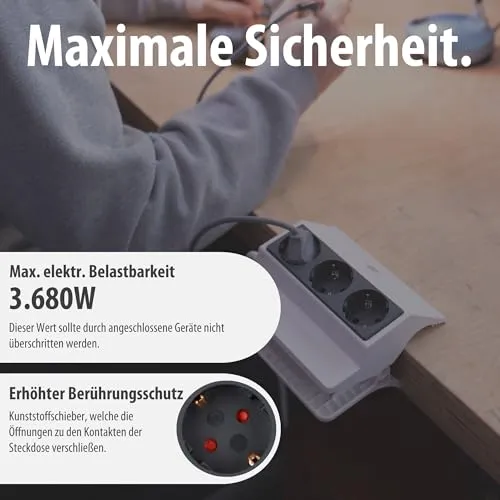 Brennenstuhl Klemmbare Steckdosenleiste 4