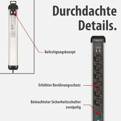 Brennenstuhl Premium-Alu-Line UC 4