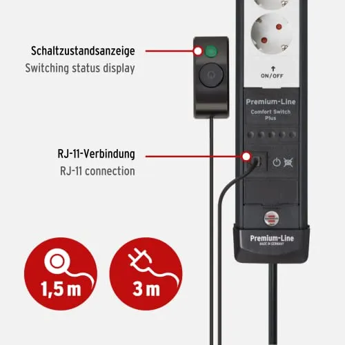 Brennenstuhl Premium-Line Comfort Switch Plus 3