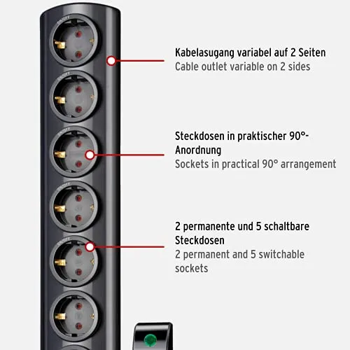 Brennenstuhl Primera-Tec Comfort Switch Plus, Eco-Line 13.500A 2