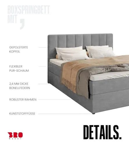BROMARKT Boxspringbett 7