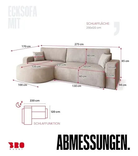 BROMARKT Ecksofa 2