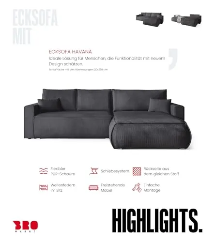 BROMARKT Ecksofa UC 4