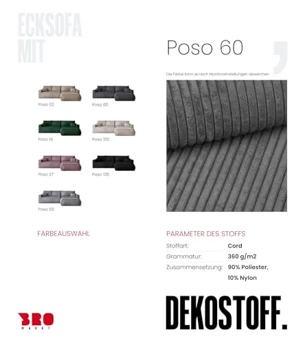 BROMARKT Ecksofa UC 5