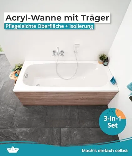 Calmwaters Badewanne 180x80 UC 2