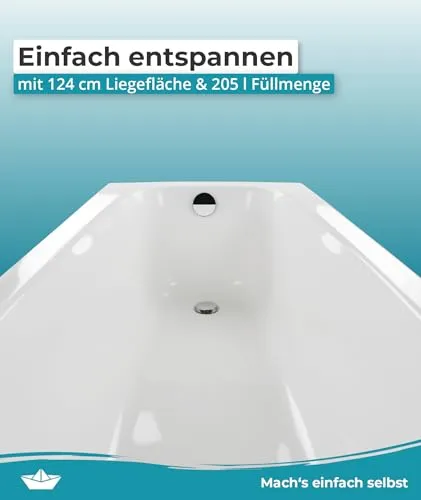 Calmwaters Badewanne 180x80 UC 3