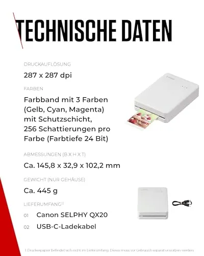 Canon SELPHY QX20 3