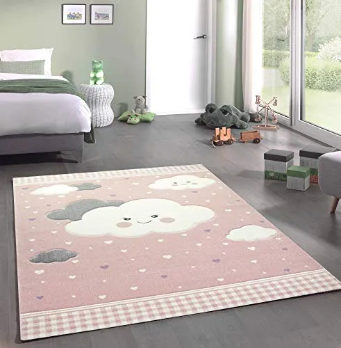 CARPETIA Kinderteppich Wolken