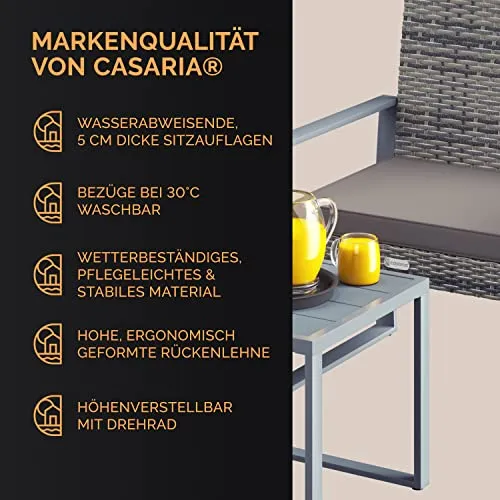 CASARIA Balkonmöbel Set 2