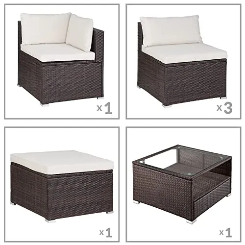 Casaria Gartenmöbel Lounge Set 6