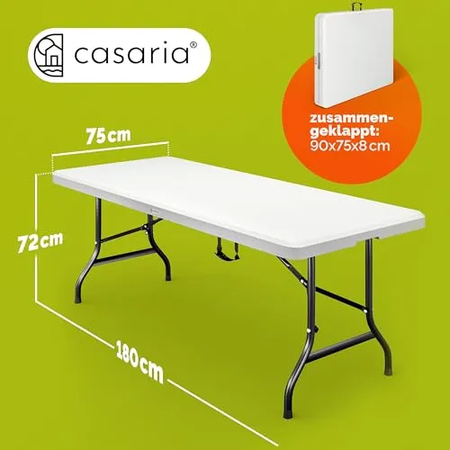 Casaria Gartentisch 183x76cm 3