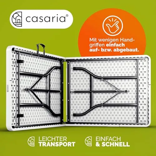 Casaria Gartentisch 183x76cm 4