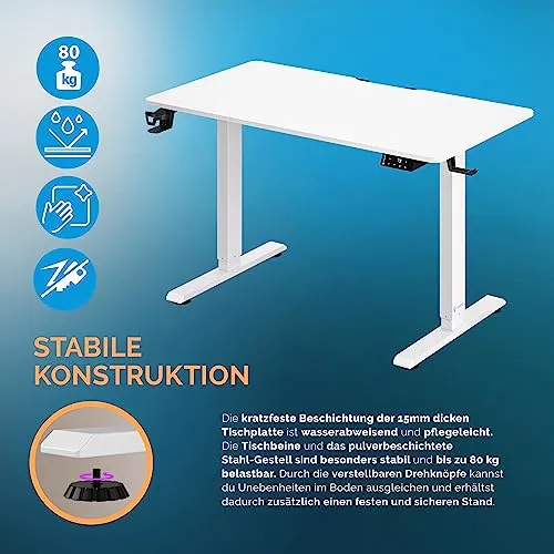 CASARIA Höhenverstellbarer Schreibtisch UC 4