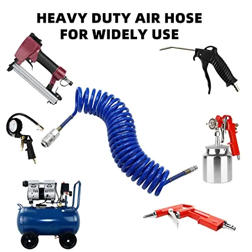 CCLIFE Druckluftspiralschlauch UC 4