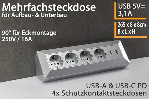 ChiliTec Ecksteckdose 4-Fach 2