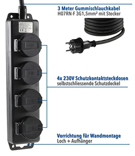 ChiliTec Steckdosenleiste 2