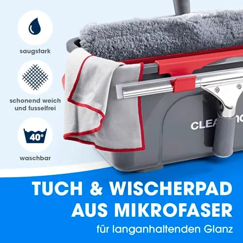 CLEANmaxx Fensterreiniger Set 7