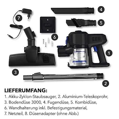 CLEANmaxx kabelloser Hand- und Bodenstaubsauger UC 3