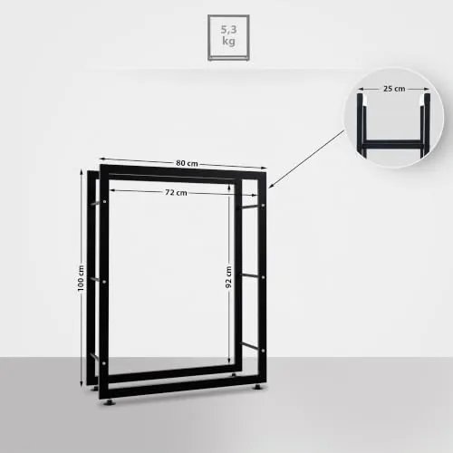 CLP Kaminholzständer Keri V2 2