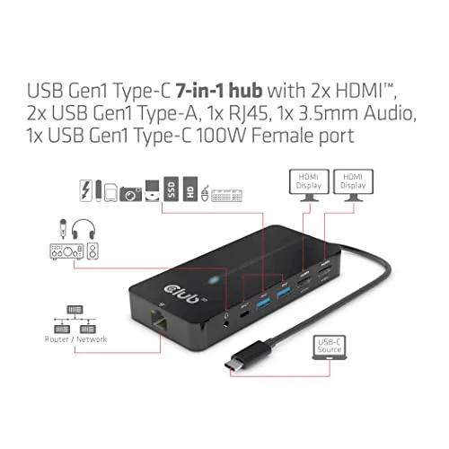 Club 3D USB Gen1 Type-C 3