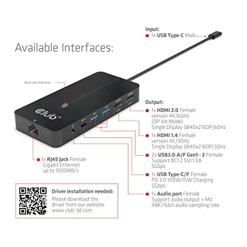 Club 3D USB Gen1 Type-C 5