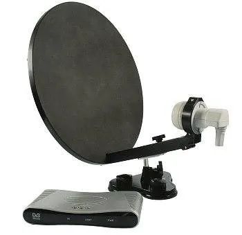 Conrad Minisat Camping-Anlage Digital Silber