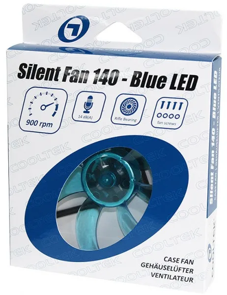 Cooltek Silent Fan 140 - Blue LED 2
