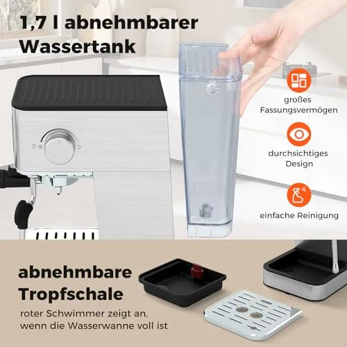 COSTWAY Espressomaschine 3
