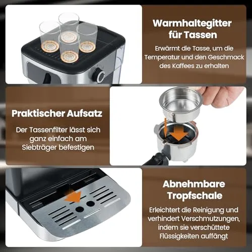 COSTWAY Espressomaschine UC 7