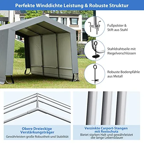 COSTWAY Garagenzelt UC 4