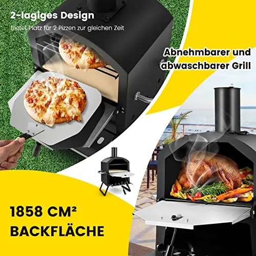 COSTWAY Pizzaofen UC 2