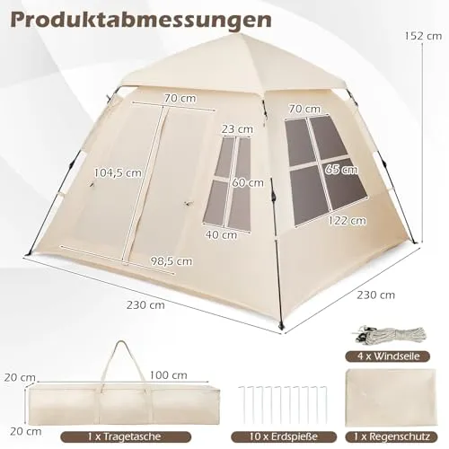 COSTWAY Pop Up Zelt UC 3