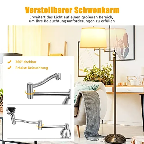 COSTWAY Stehlampe UC 3