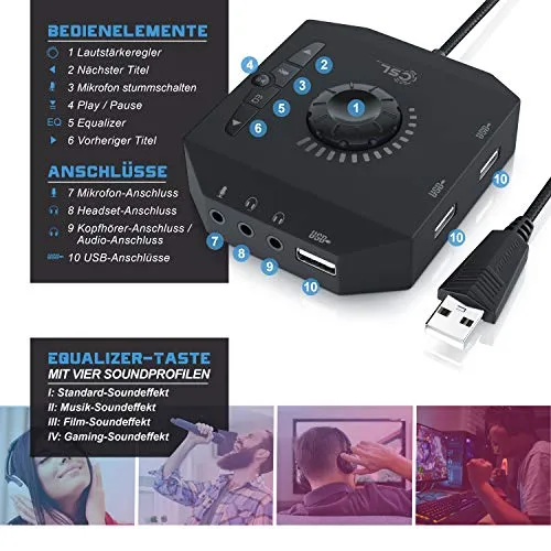 CSL USB Soundkarte 3