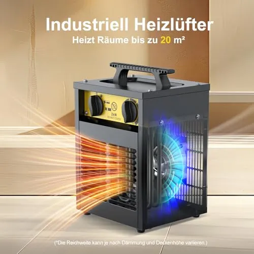 DAHTEC Heizlüfter 2000W 2
