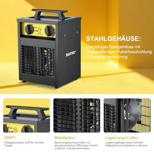 DAHTEC Heizlüfter 2000W 4