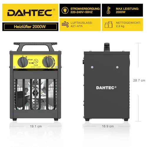 DAHTEC Heizlüfter 5