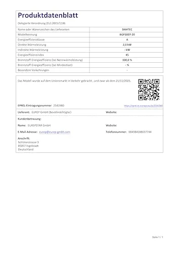 DAHTEC Heizlüfter UC 6