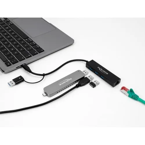 DeLOCK 3 Port USB 3.2 Gen 1 Hub 2