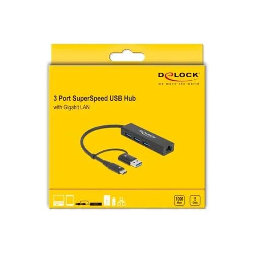 DeLOCK 3 Port USB 3.2 Gen 1 Hub 3