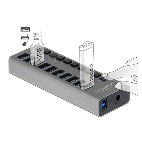 DeLOCK Hub 10 x SuperSpeed USB 3.0 2