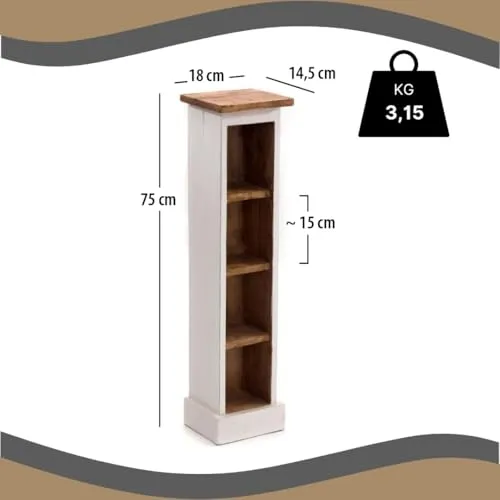 DESIGN DELIGHTS Rustikales CD Regal 2