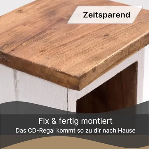 DESIGN DELIGHTS Rustikales CD Regal 4