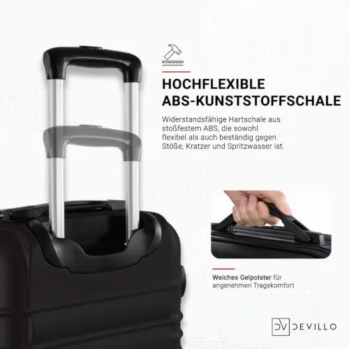 Devillo Hartschalenkofferset 4