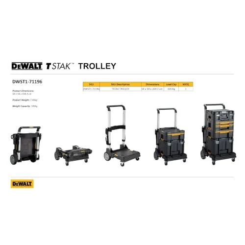 DEWALT T Stak System Trolley DWST1-71196 4