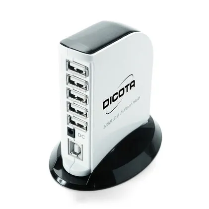 Dicota Tower 2.0 - 7-Port USB 2.0 Hub
