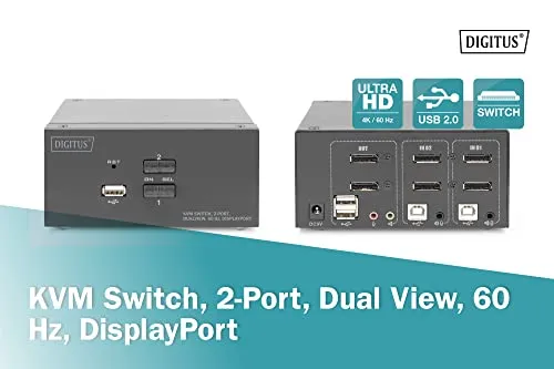 DIGITUS KVM-Switch 2-Port 2